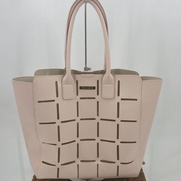 Vince Camuto blush pink large tote double handles cut out design - Picture 15 of 16